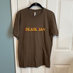 Pearl Brown Tee with Yellow and Red Logo